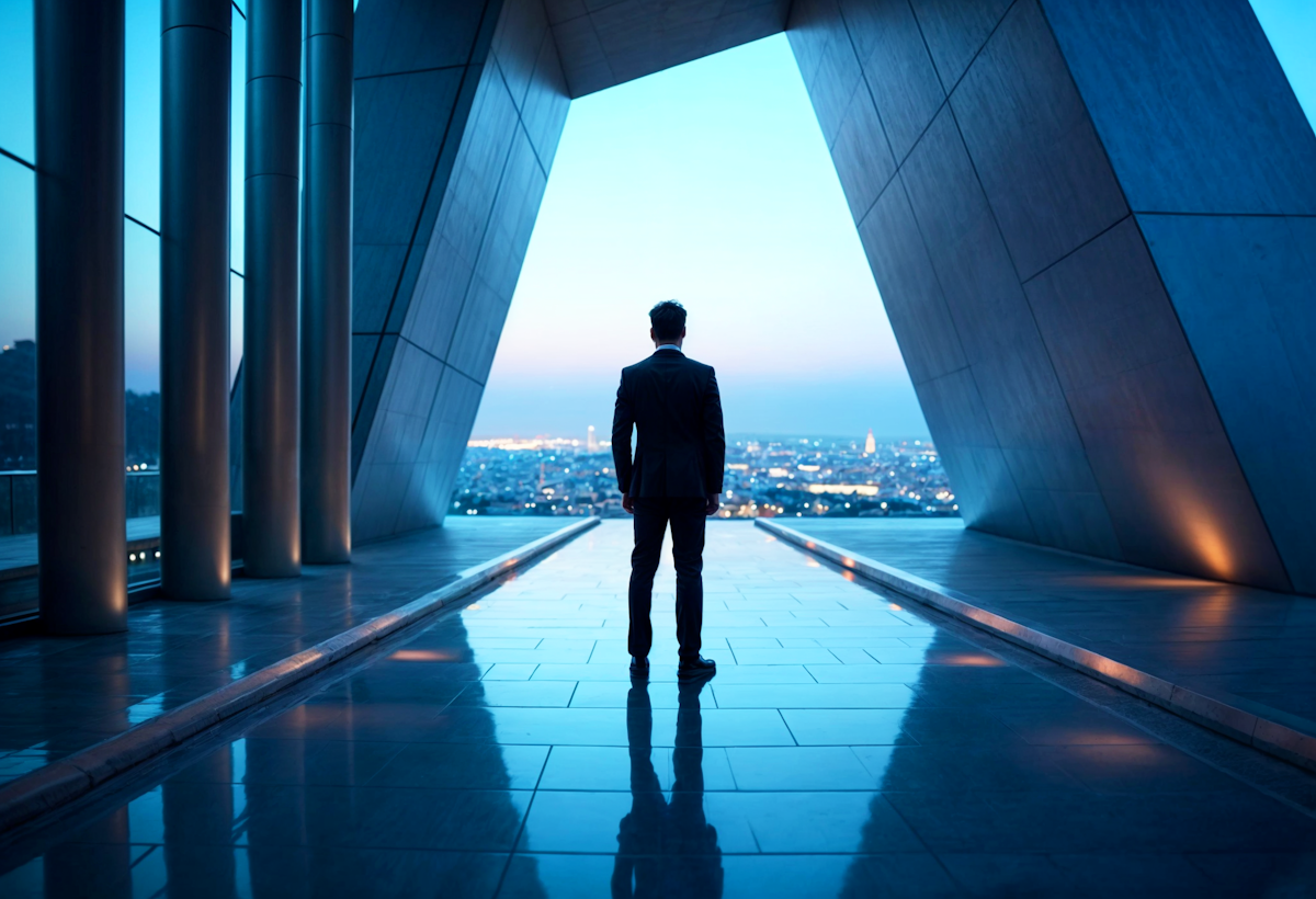 Consultor financiero profesional analizando datos financieros